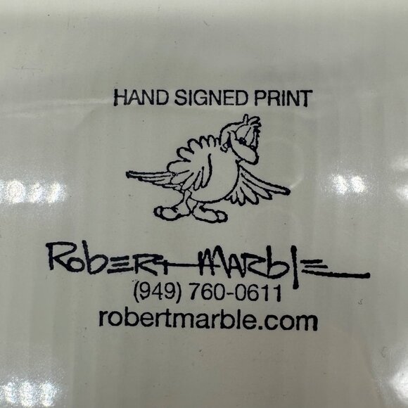 Robert Marble Signed Print Dragon Draggin Dragon Cartoon Art Funny Humor Kitsch - Picture 7 of 9